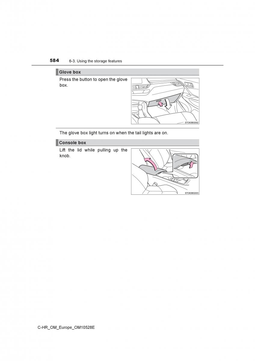 Toyota C HR owners manual / page 584