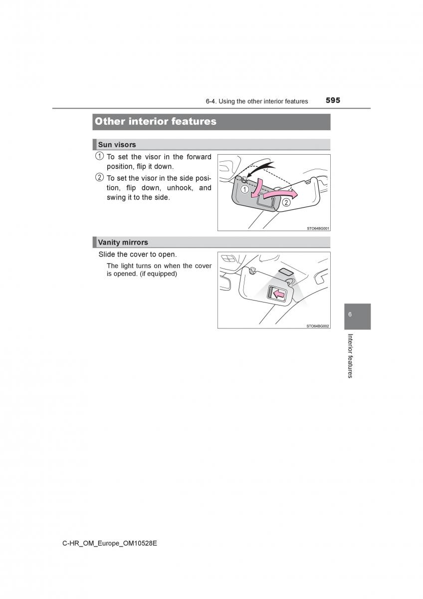 Toyota C HR owners manual / page 595