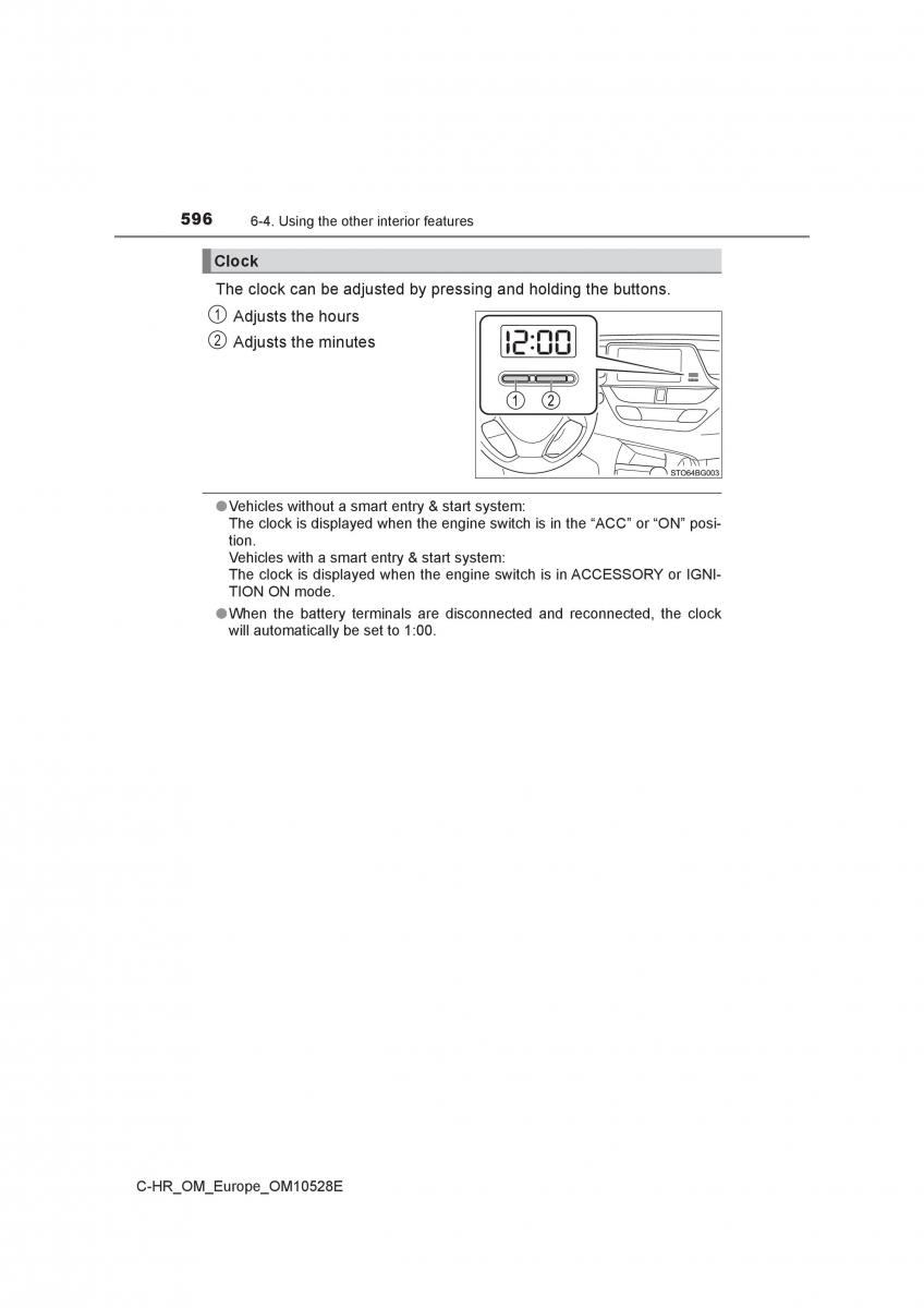 Toyota C HR owners manual / page 596