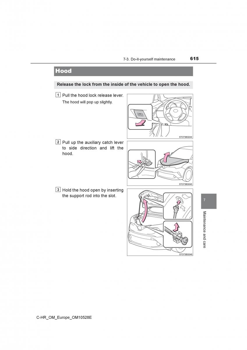 Toyota C HR owners manual / page 615