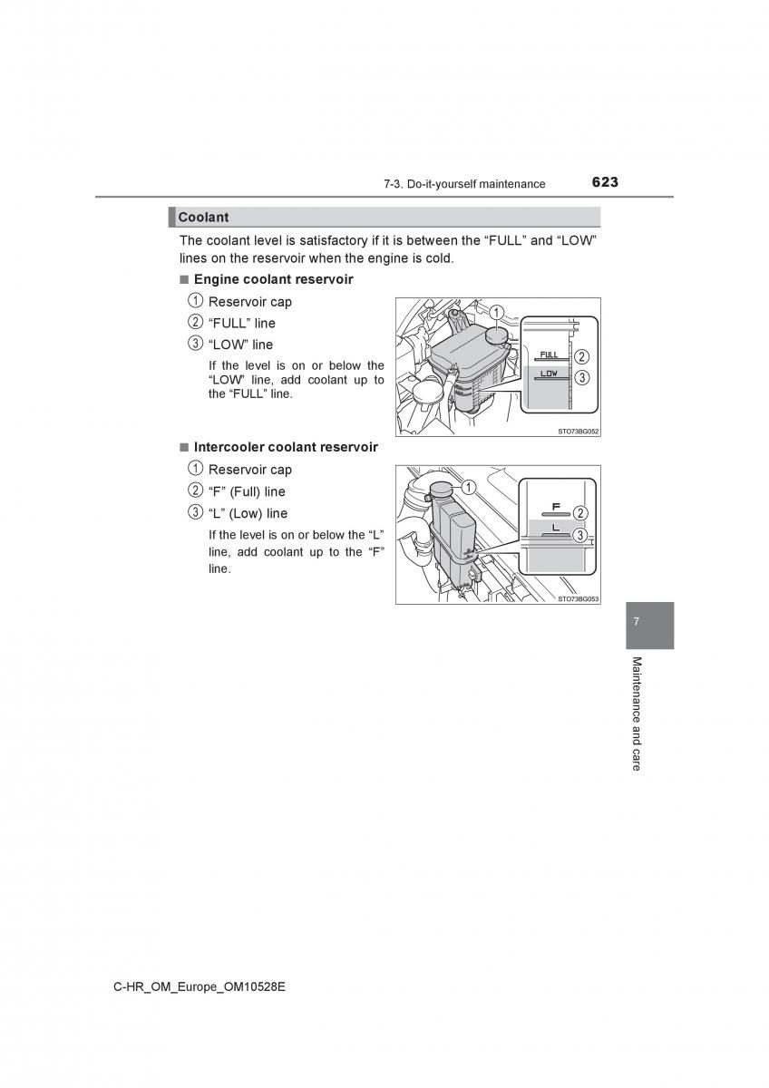 Toyota C HR owners manual / page 623