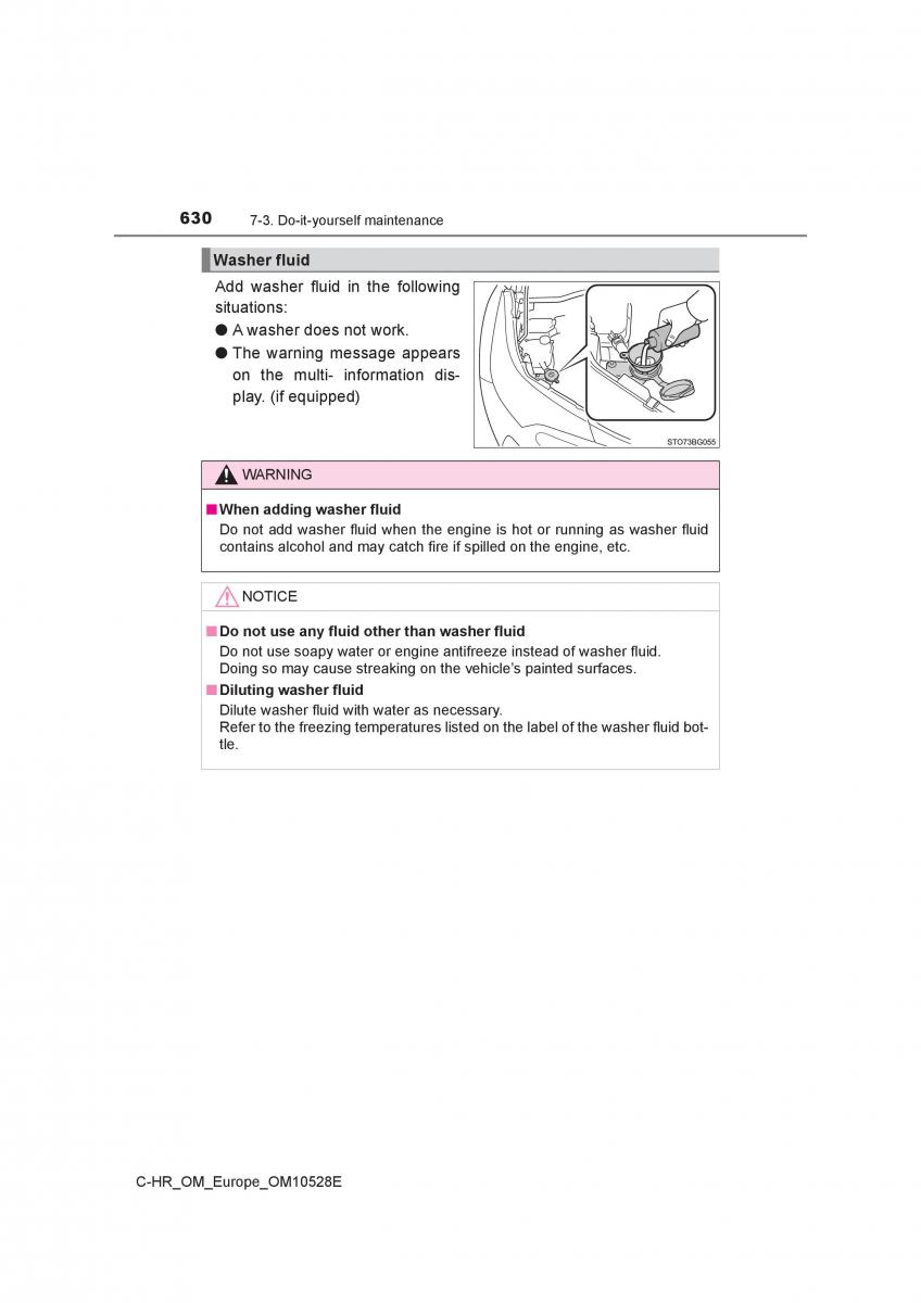 Toyota C HR owners manual / page 630