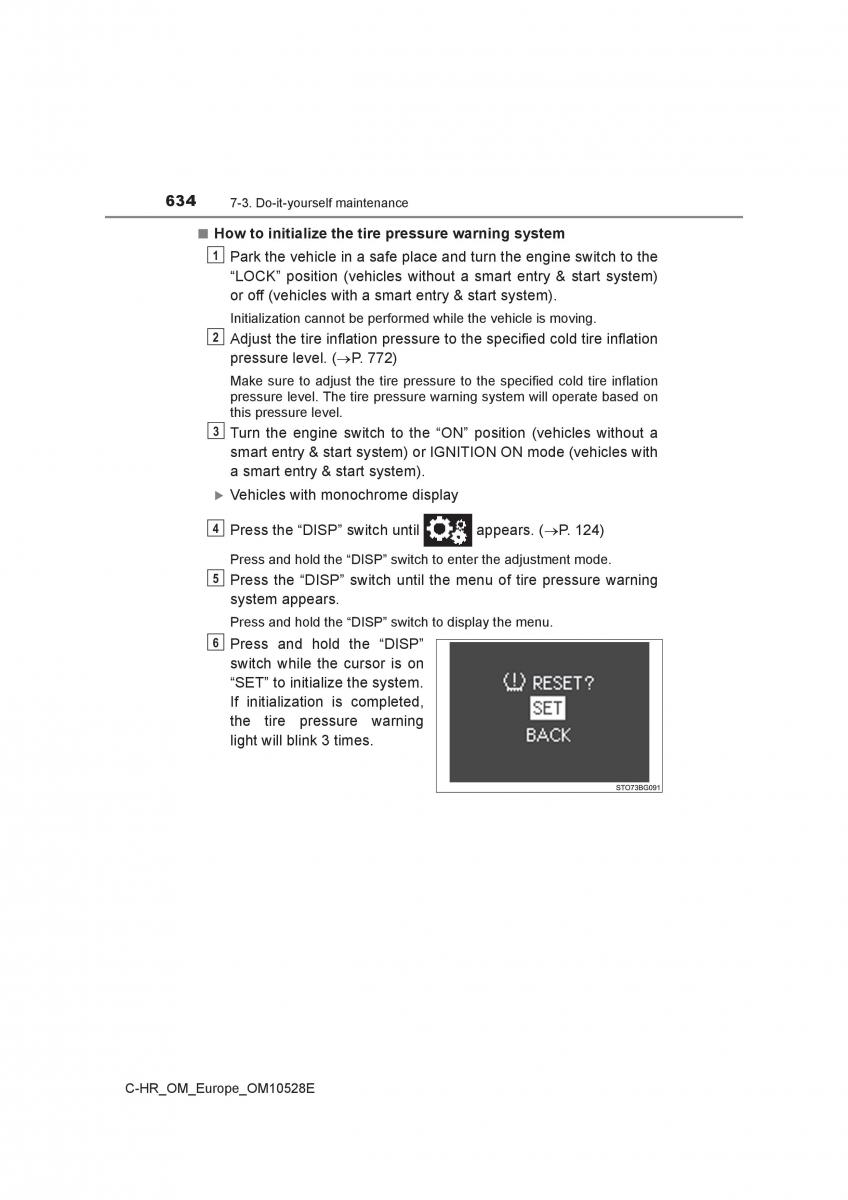 Toyota C HR owners manual / page 634