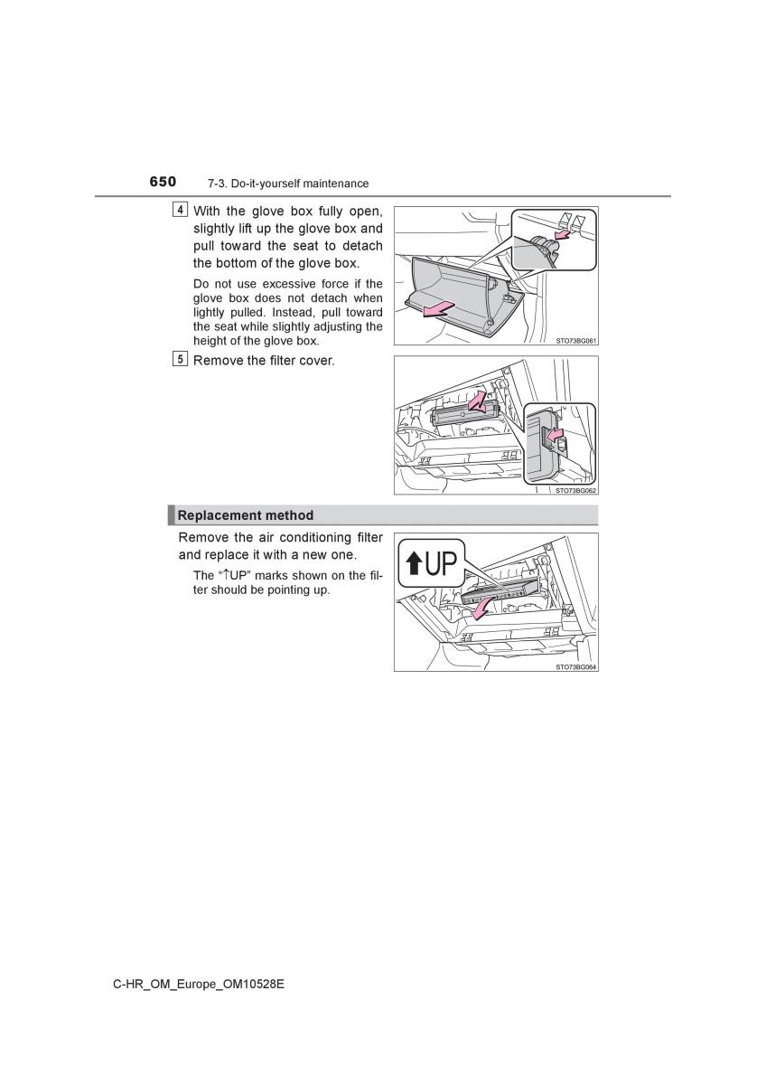 Toyota C HR owners manual / page 650