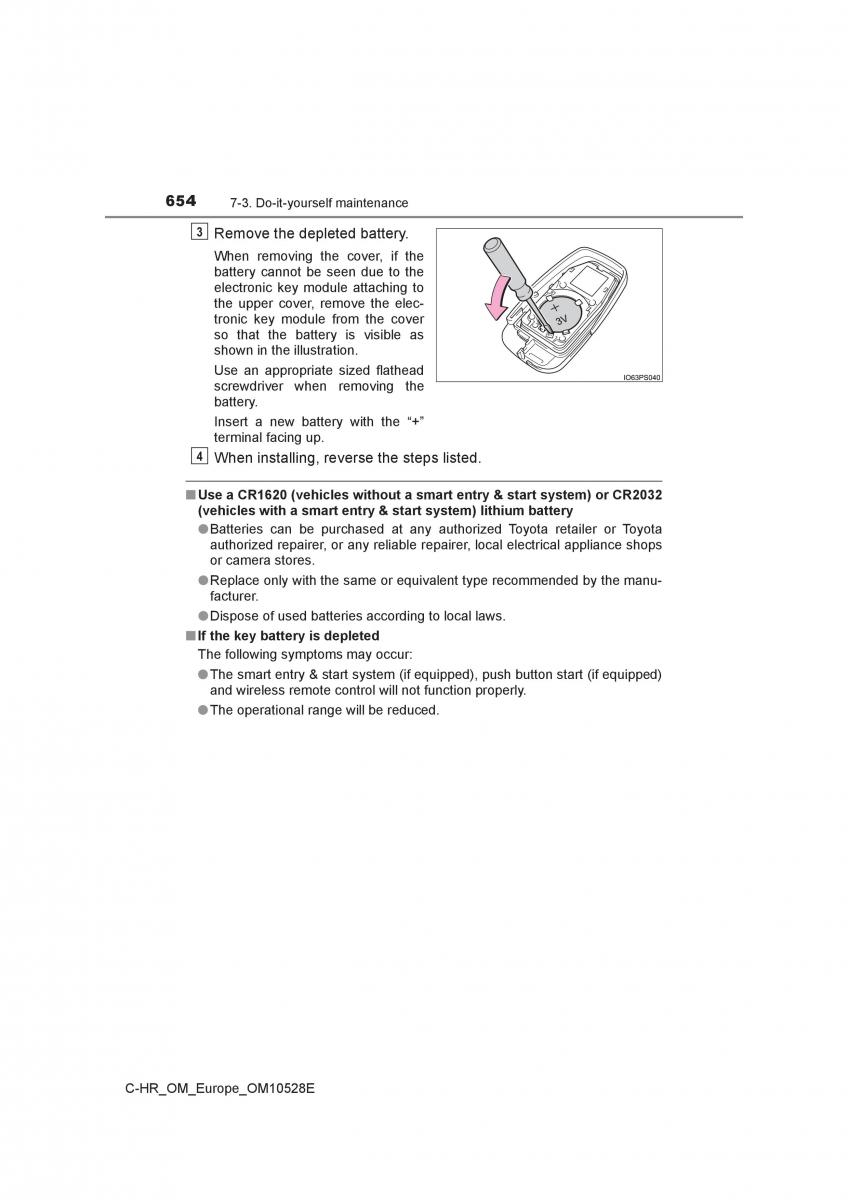 Toyota C HR owners manual / page 654