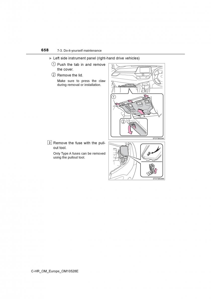 Toyota C HR owners manual / page 658