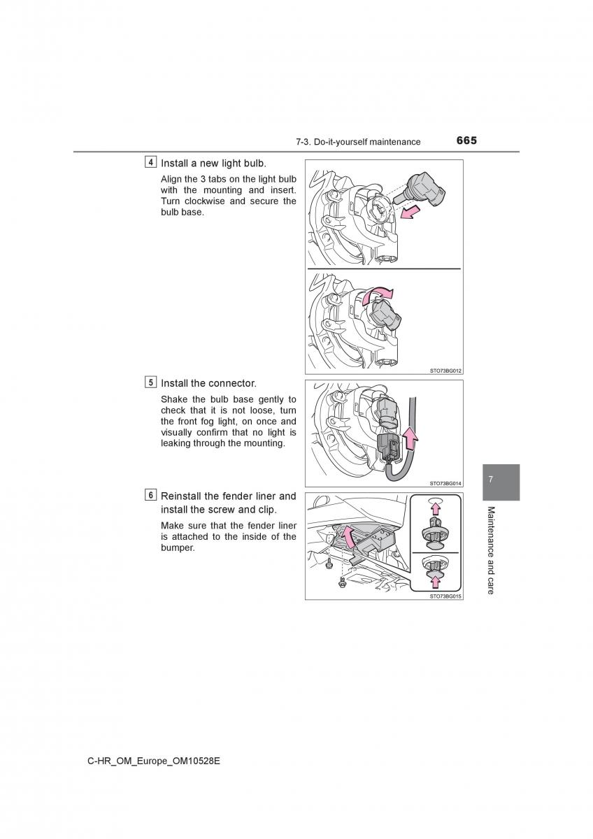 Toyota C HR owners manual / page 665