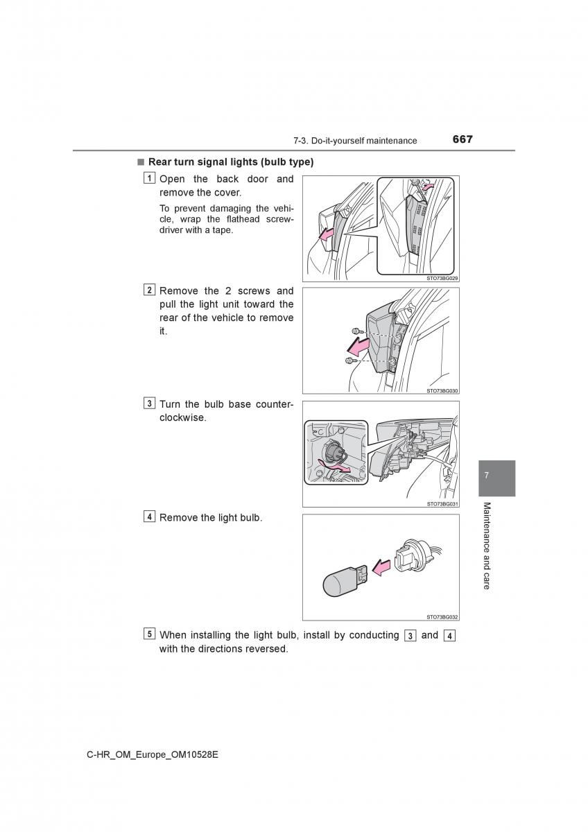 Toyota C HR owners manual / page 667