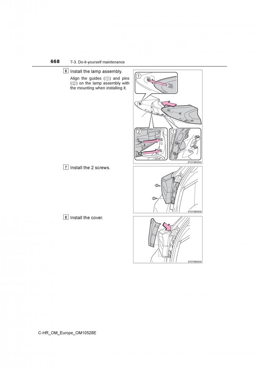 Toyota C HR owners manual / page 668