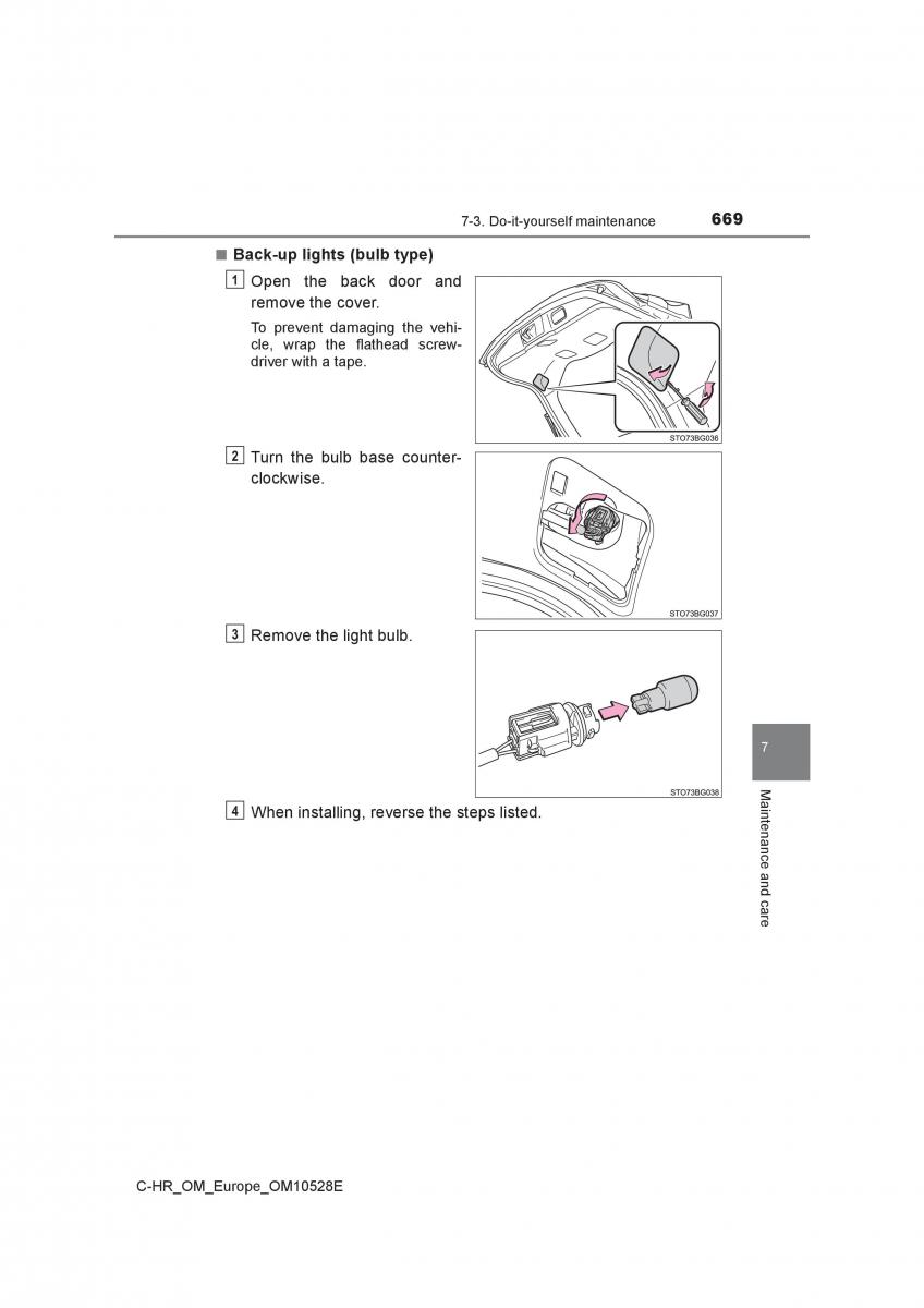 Toyota C HR owners manual / page 669