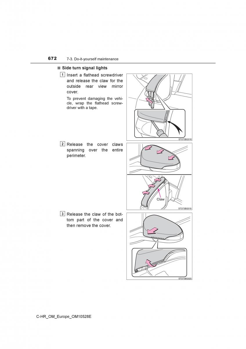 Toyota C HR owners manual / page 672