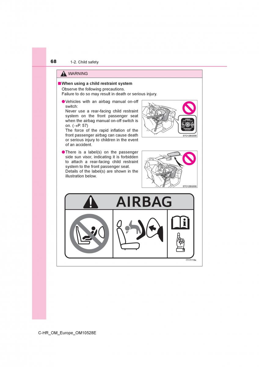 Toyota C HR owners manual / page 68