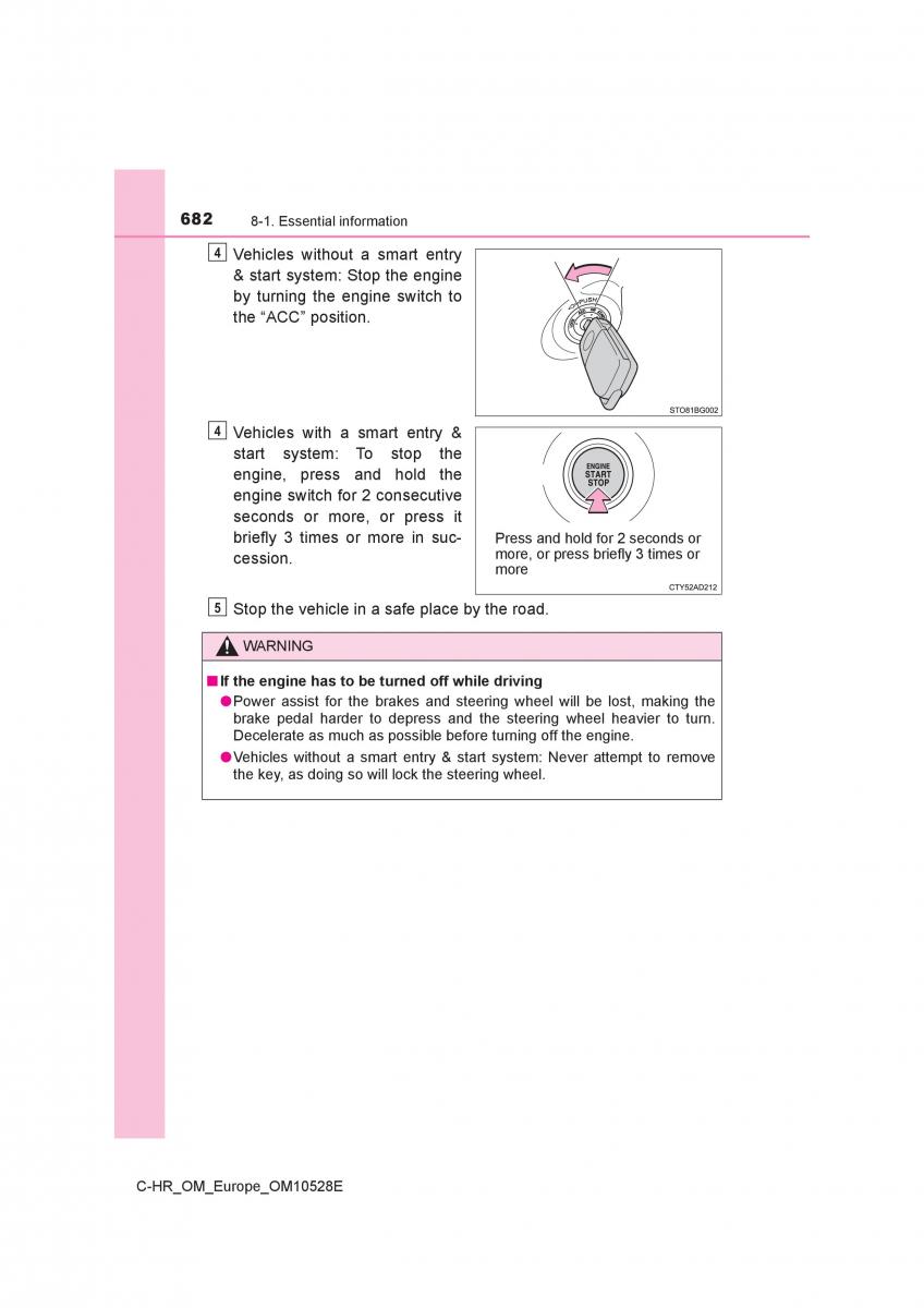 Toyota C HR owners manual / page 682