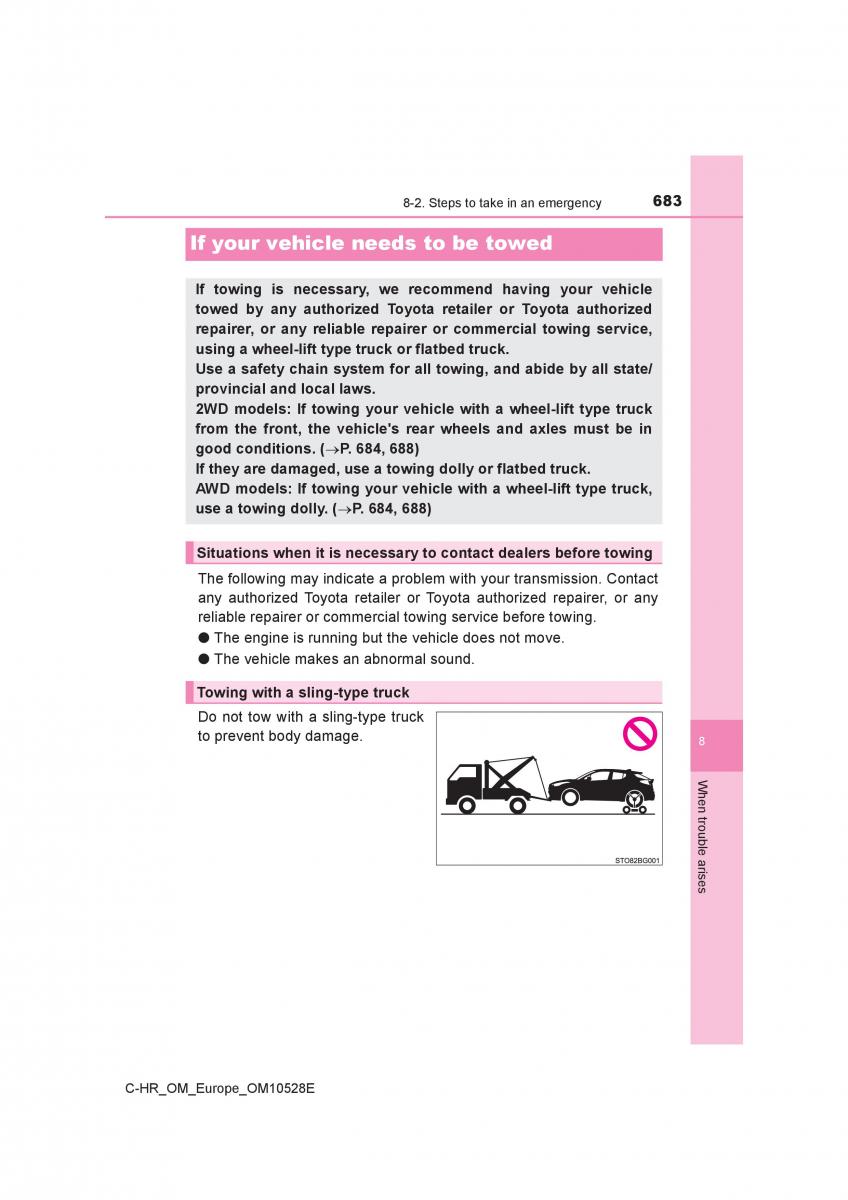 Toyota C HR owners manual / page 683