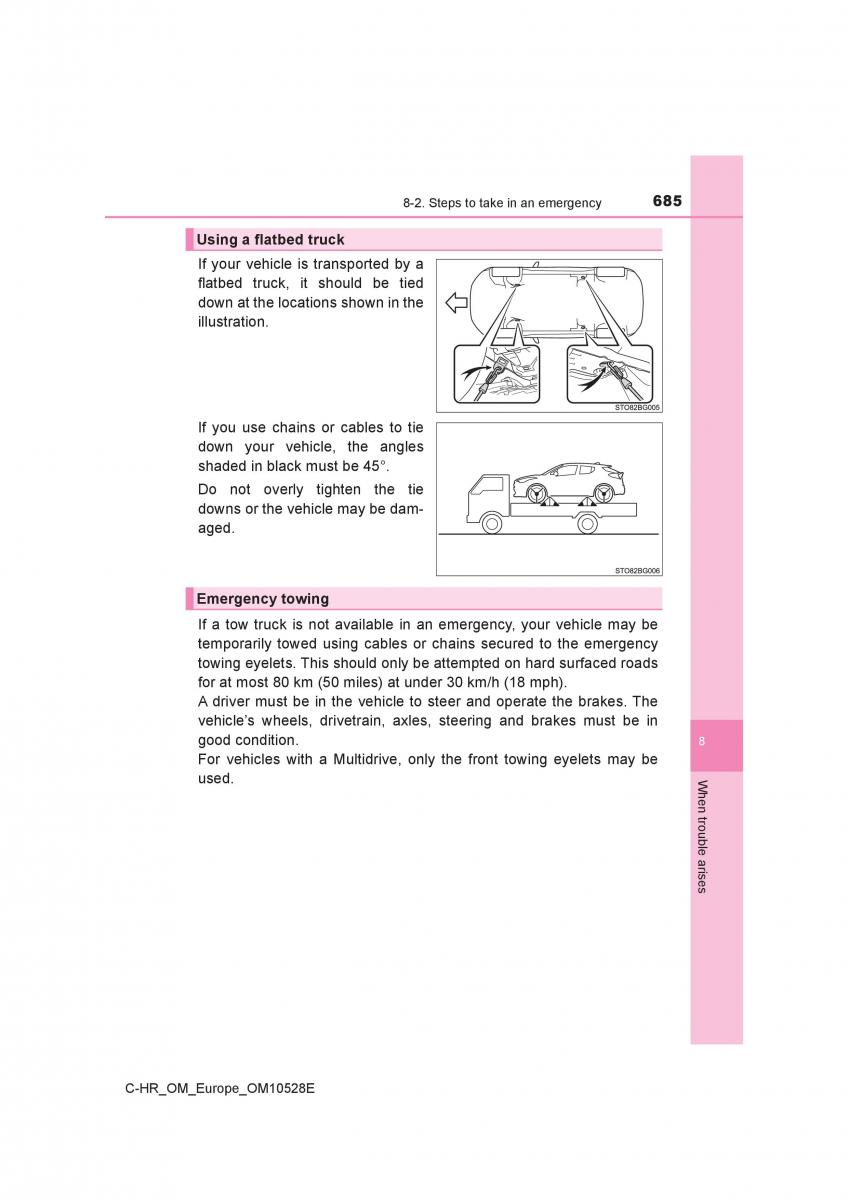 Toyota C HR owners manual / page 685