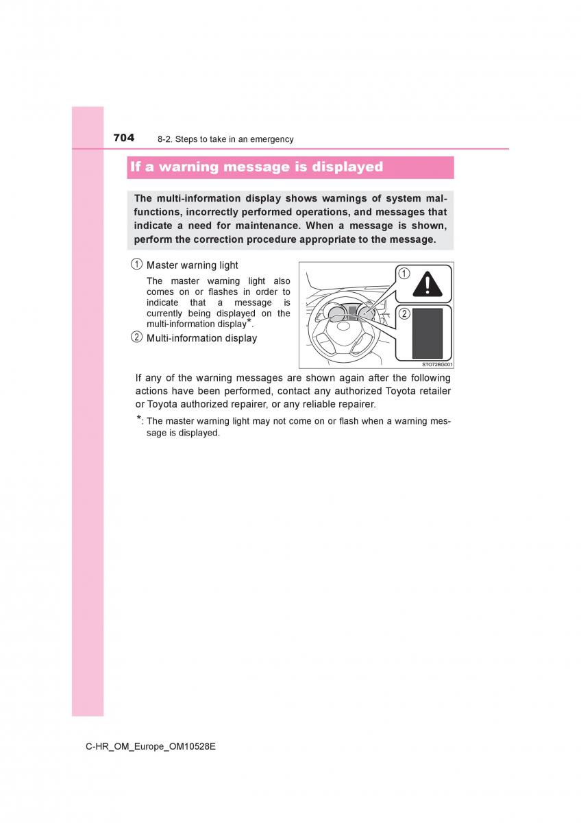 Toyota C HR owners manual / page 704