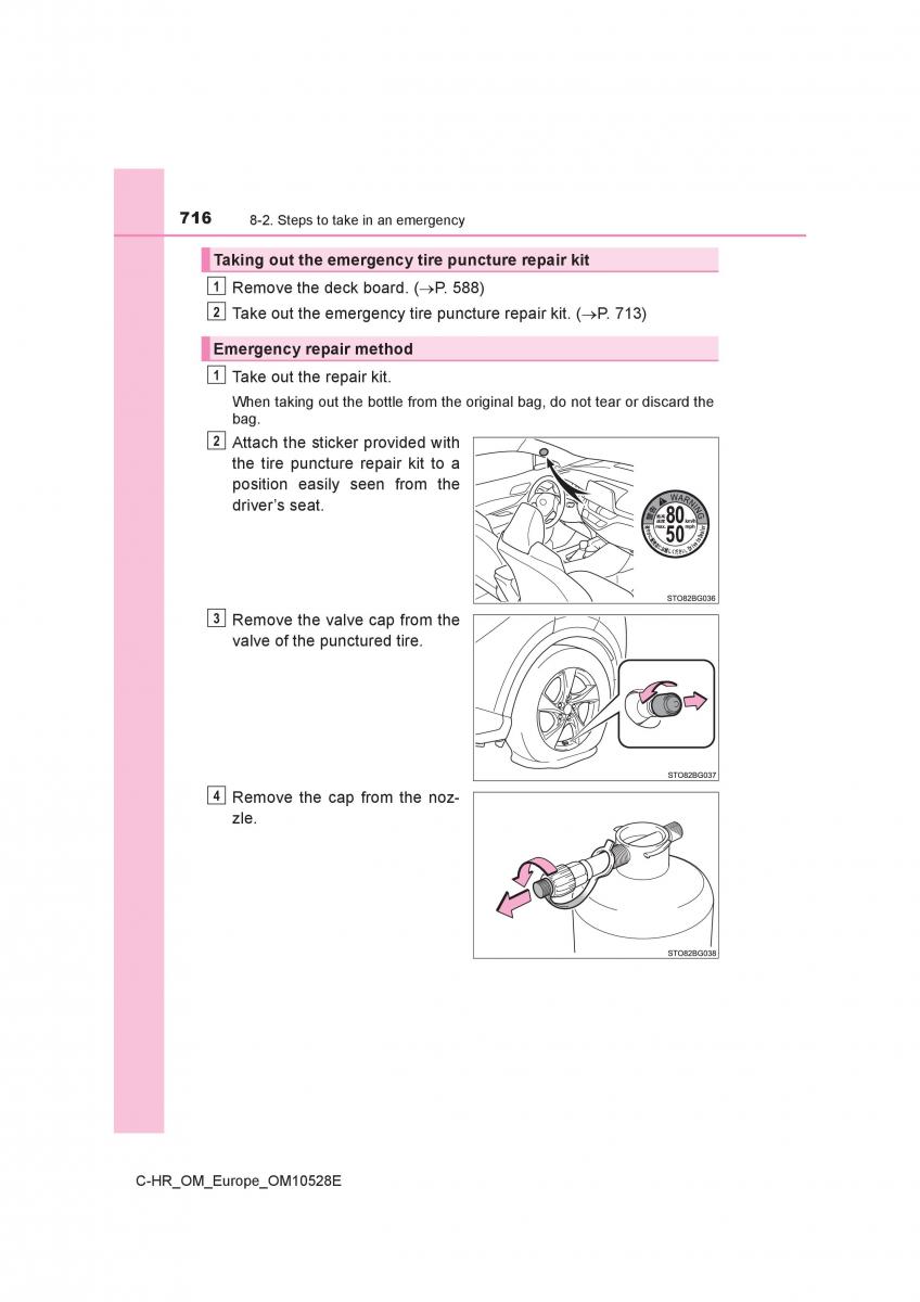 Toyota C HR owners manual / page 716