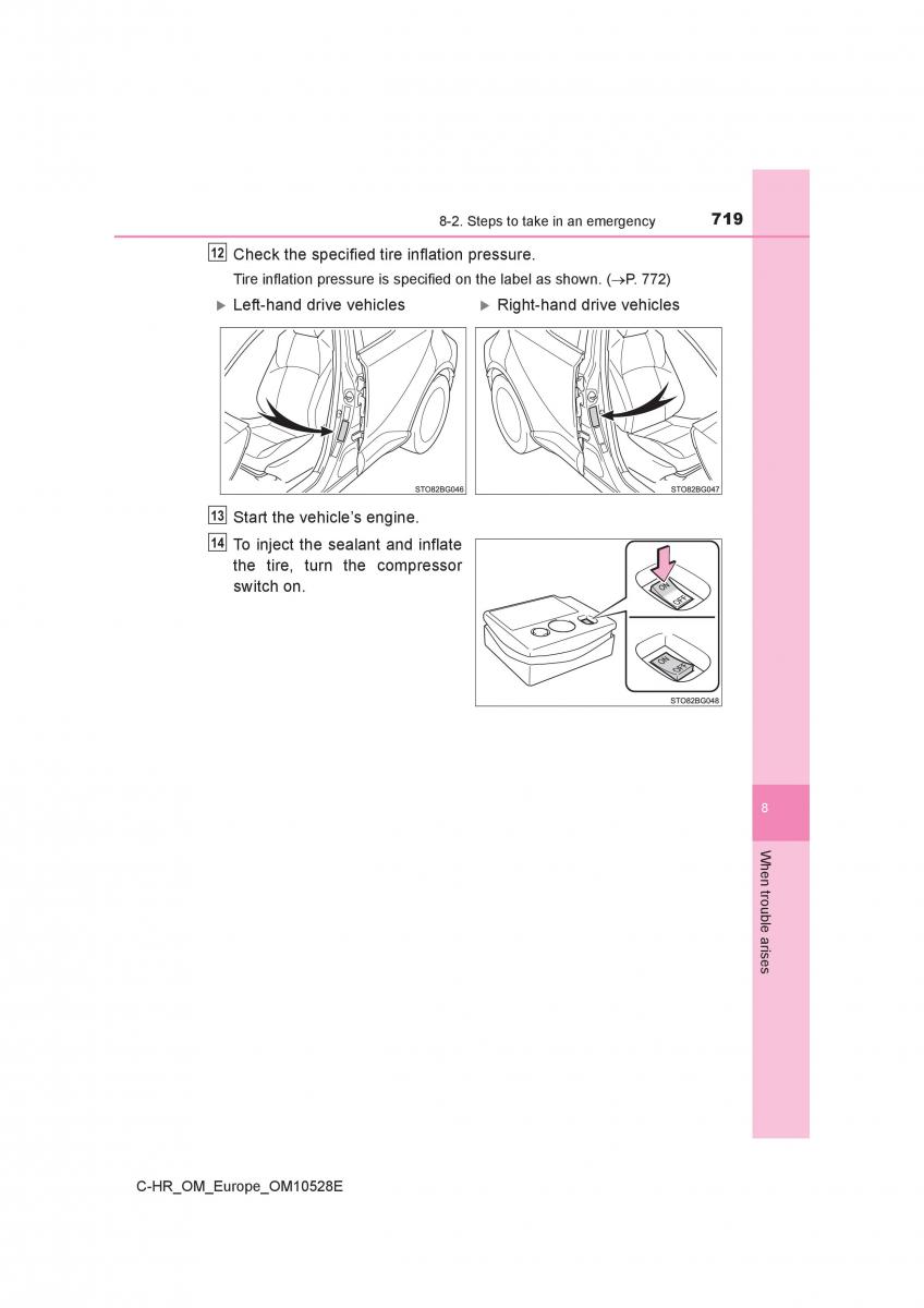 Toyota C HR owners manual / page 719