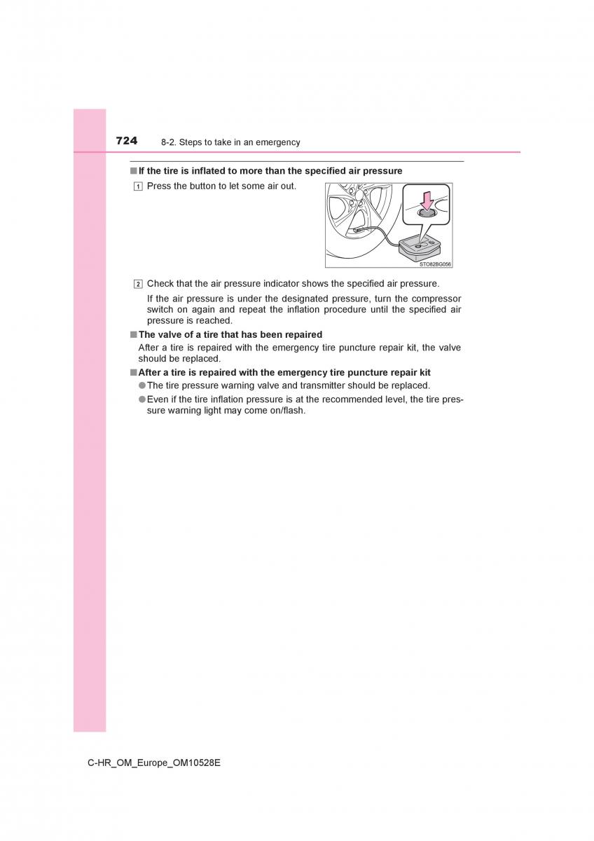 Toyota C HR owners manual / page 724