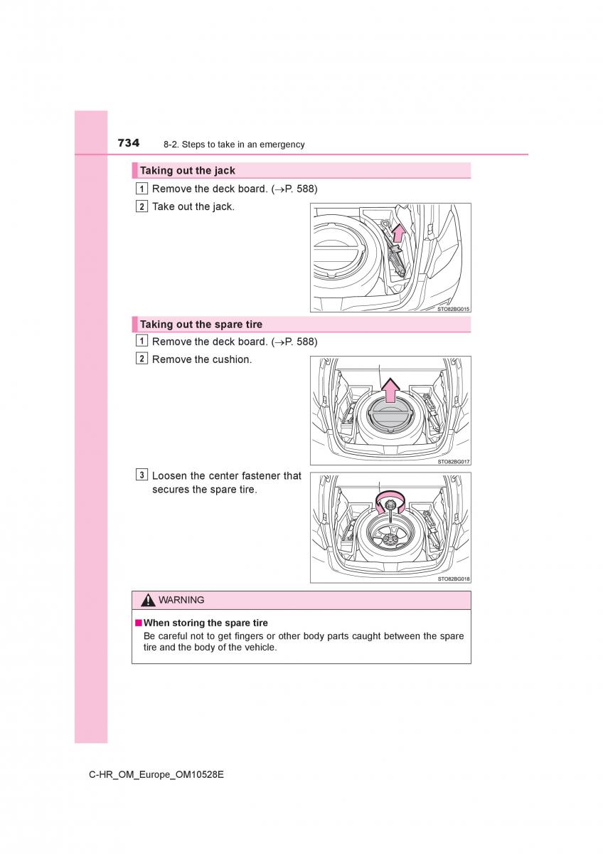 Toyota C HR owners manual / page 734