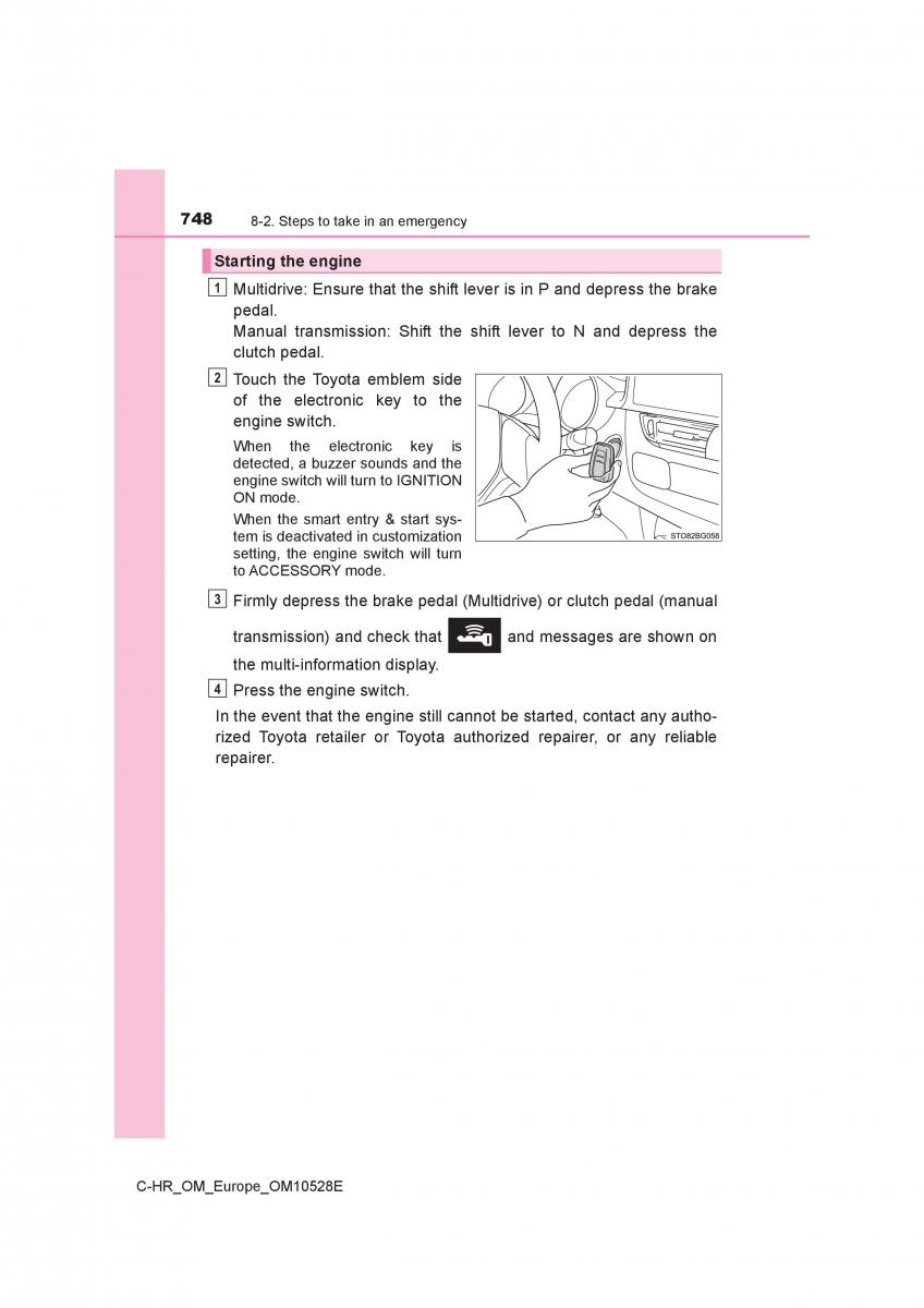 Toyota C HR owners manual / page 748