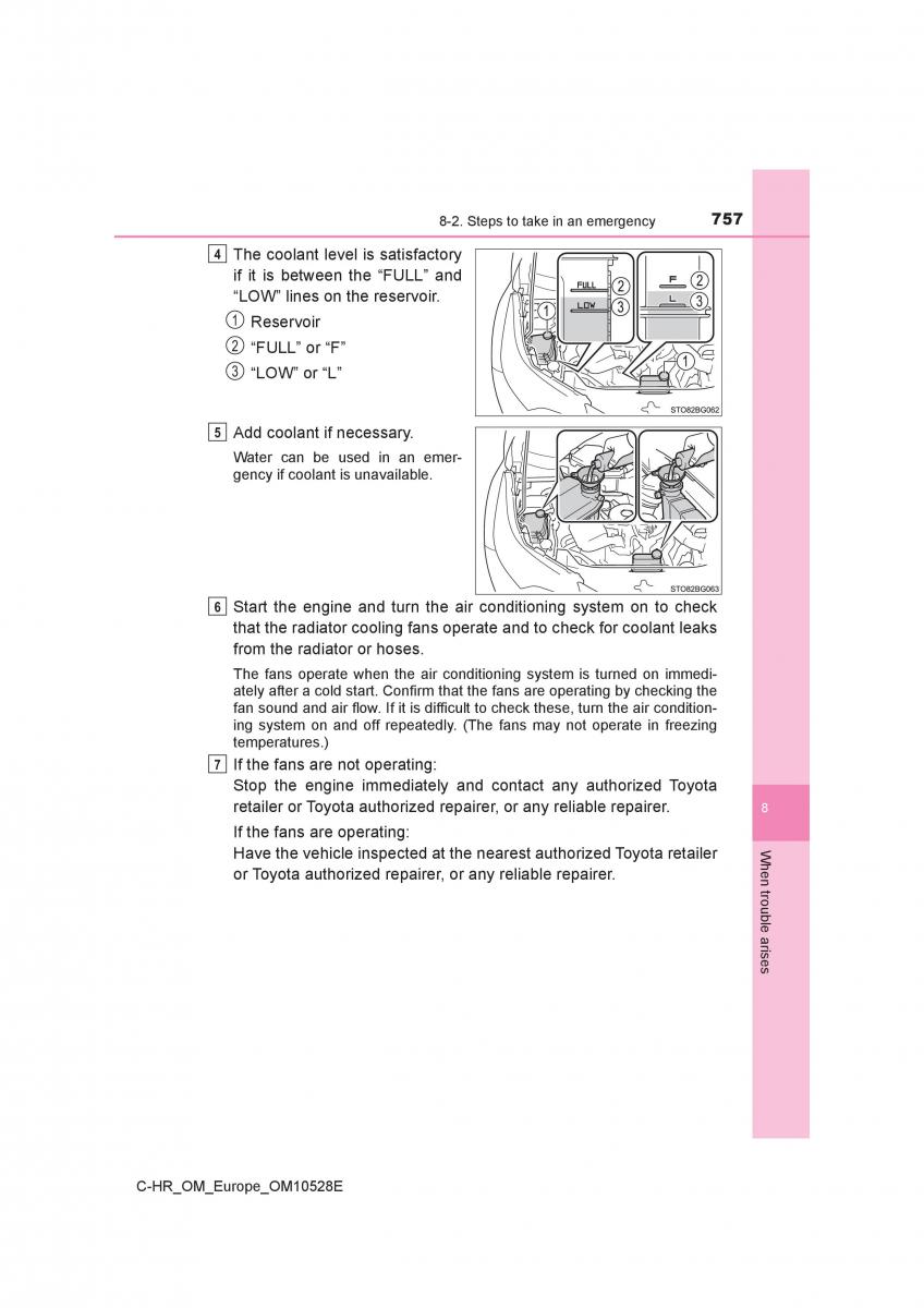 Toyota C HR owners manual / page 757