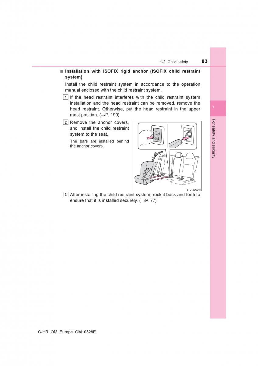 Toyota C HR owners manual / page 83