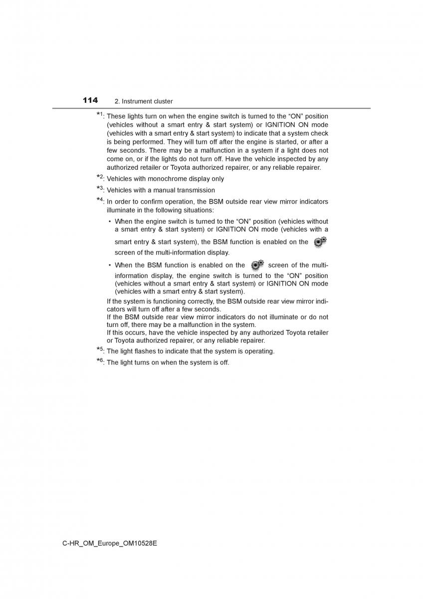 Toyota C HR owners manual / page 114