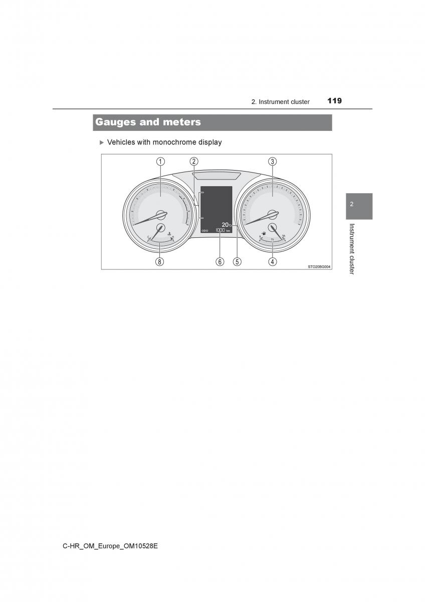 Toyota C HR owners manual / page 119