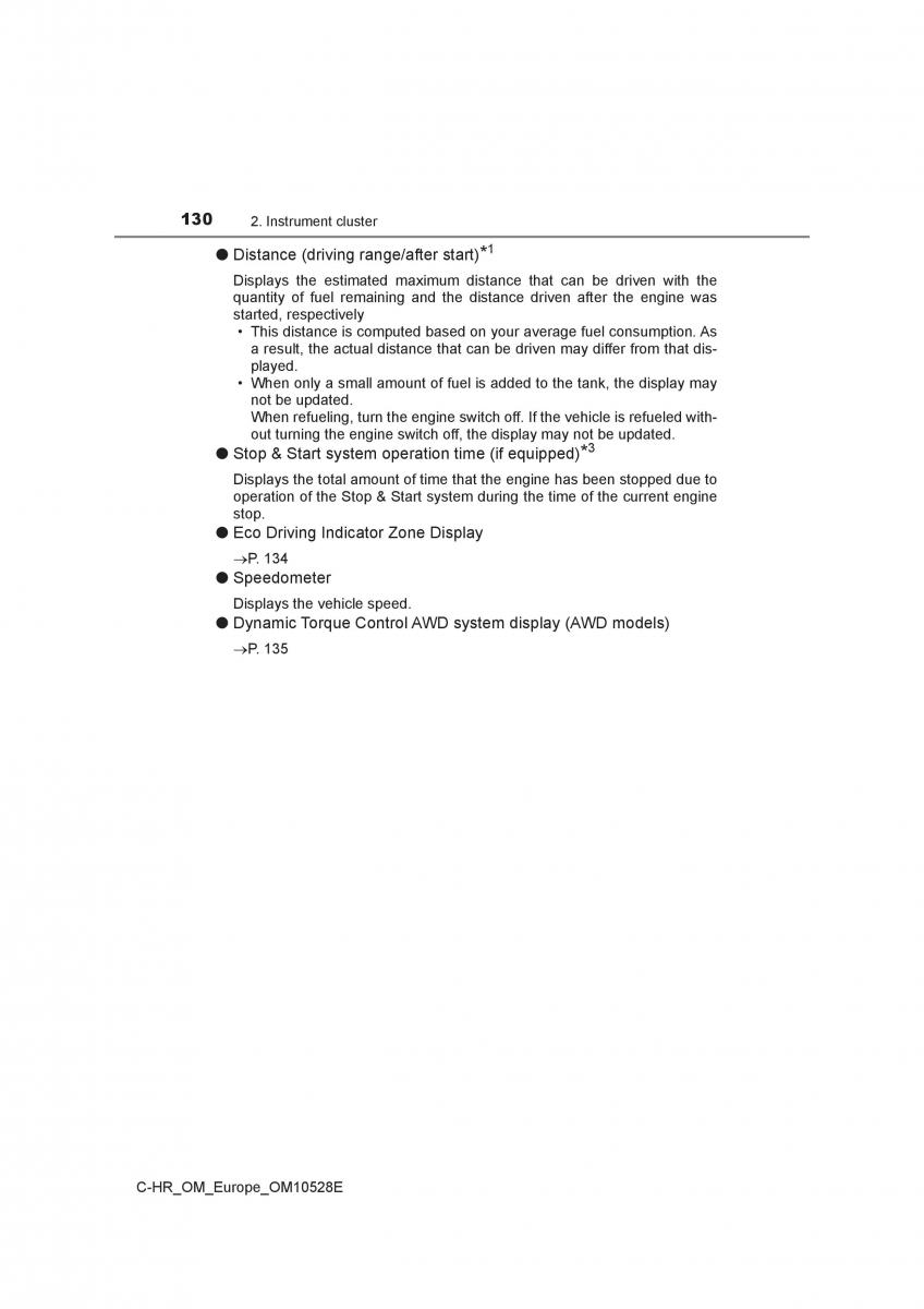 Toyota C HR owners manual / page 130