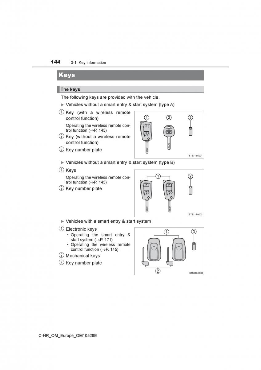 Toyota C HR owners manual / page 144