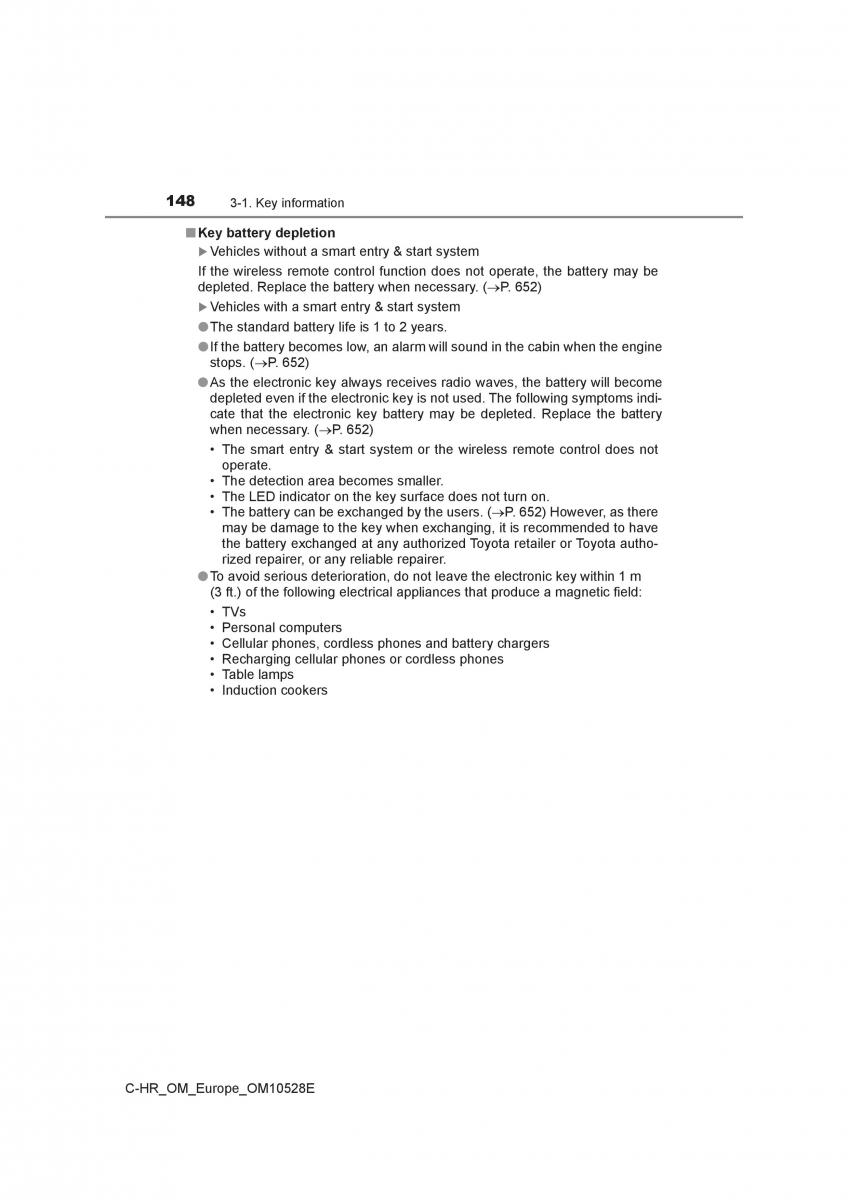 Toyota C HR owners manual / page 148