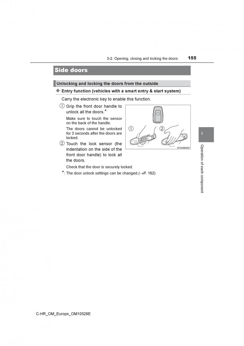 Toyota C HR owners manual / page 155