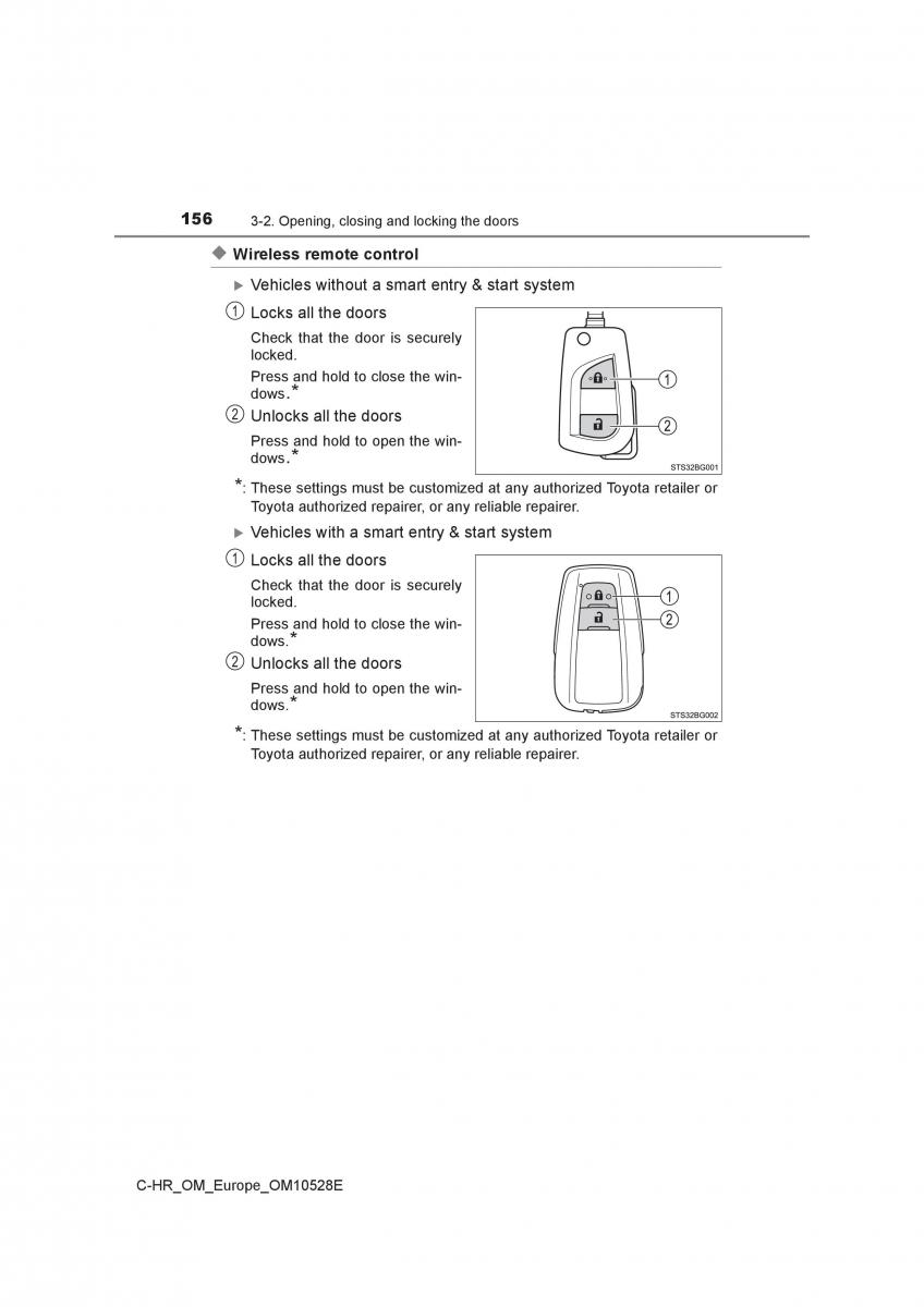 Toyota C HR owners manual / page 156