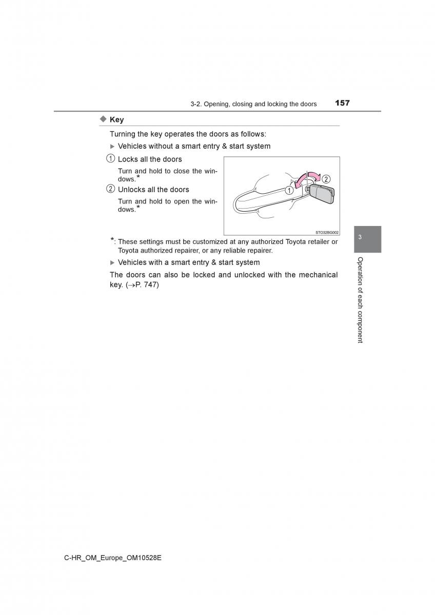 Toyota C HR owners manual / page 157