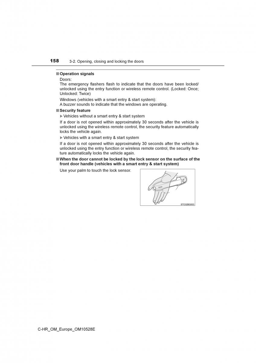 Toyota C HR owners manual / page 158