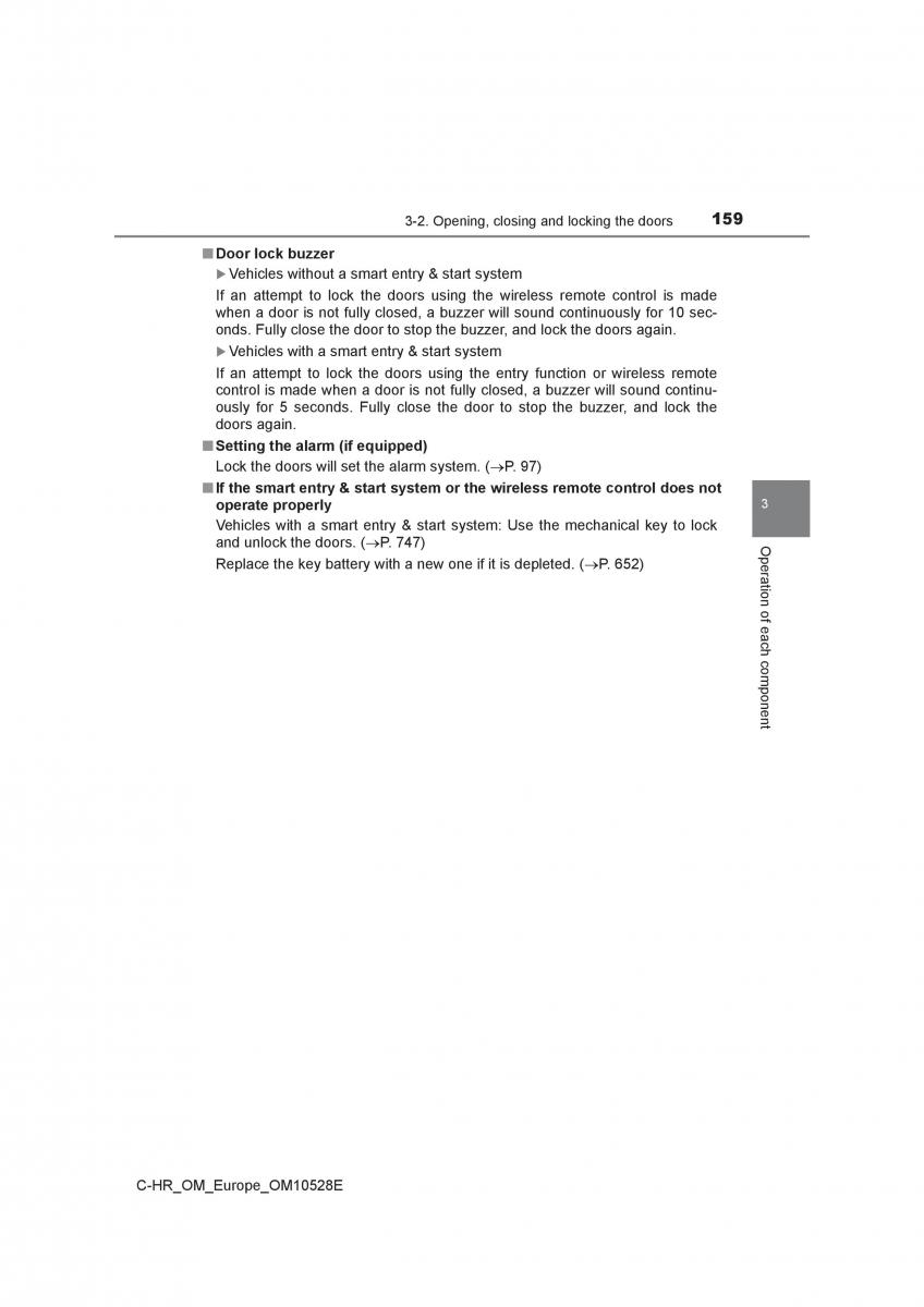 Toyota C HR owners manual / page 159