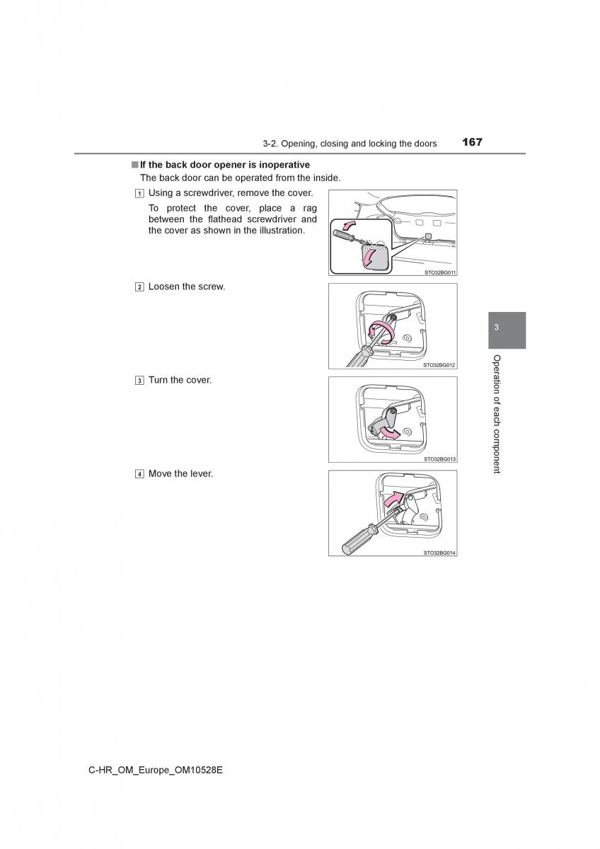 Toyota C HR owners manual / page 167