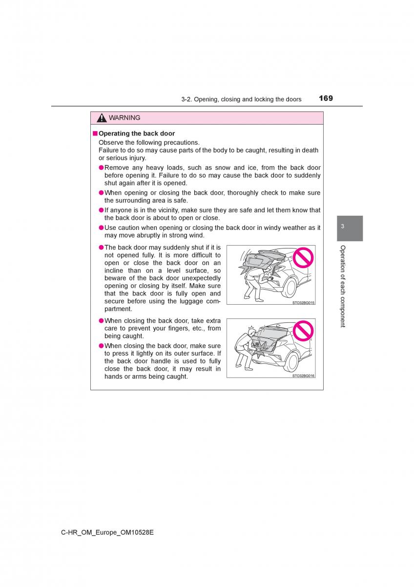 Toyota C HR owners manual / page 169