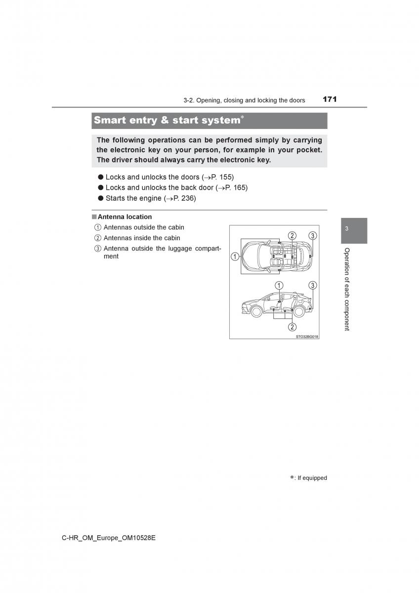 Toyota C HR owners manual / page 171