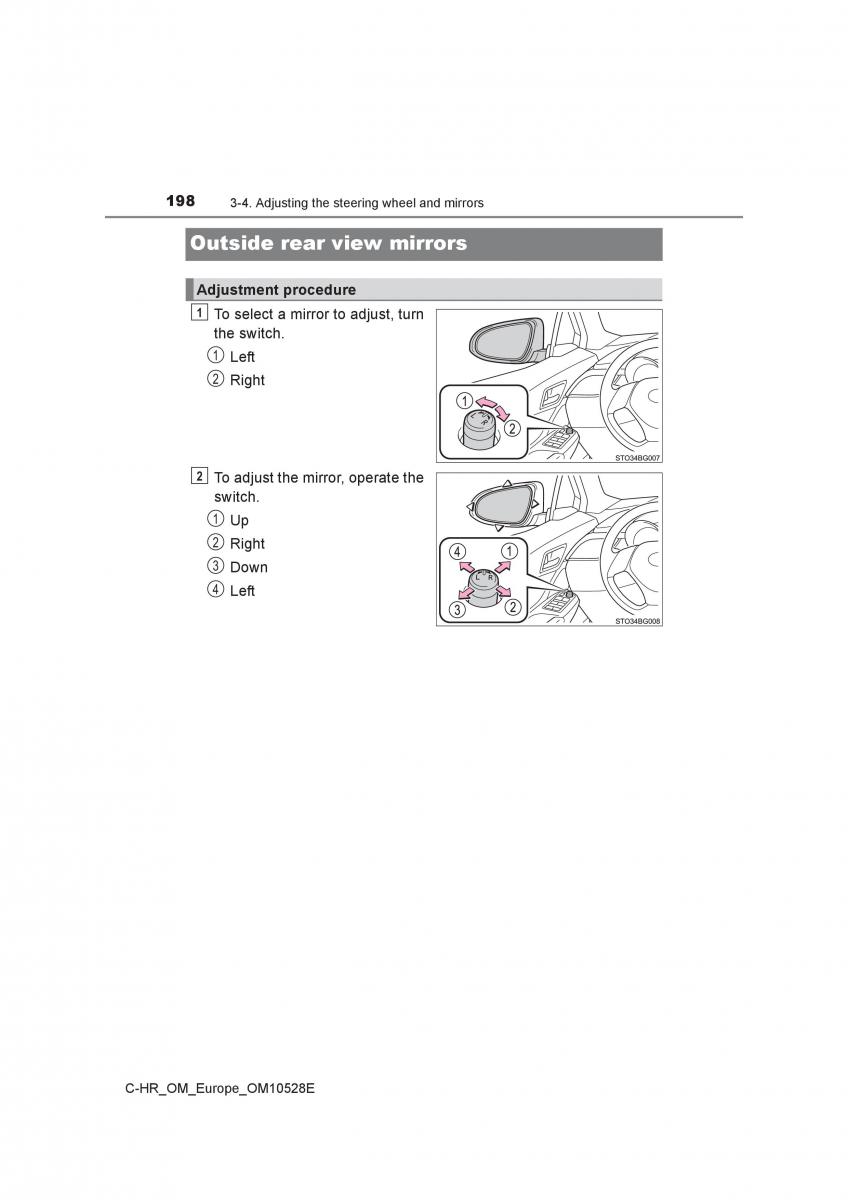 Toyota C HR owners manual / page 198