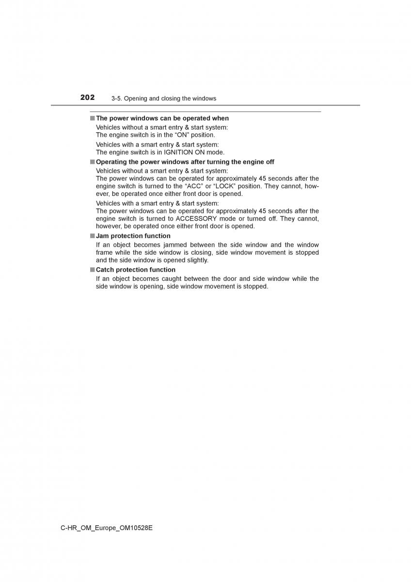 Toyota C HR owners manual / page 202