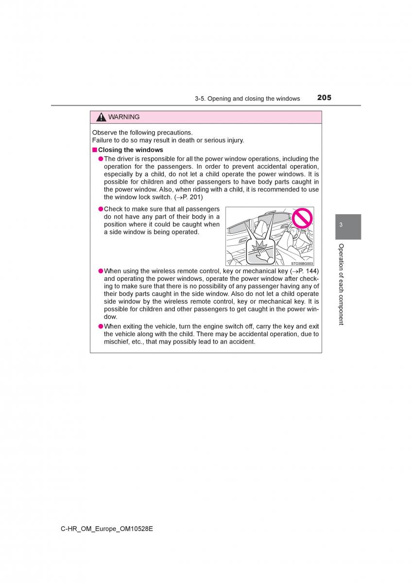 Toyota C HR owners manual / page 205