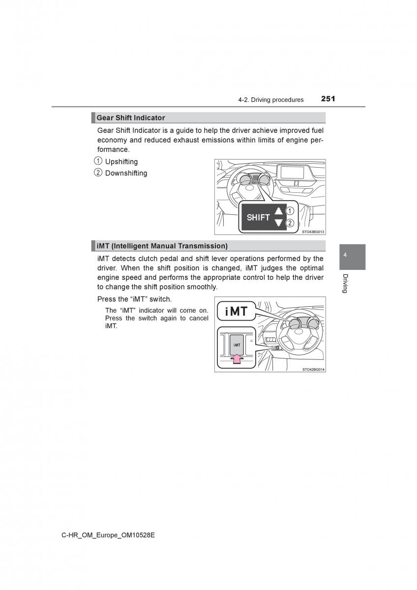 Toyota C HR owners manual / page 251