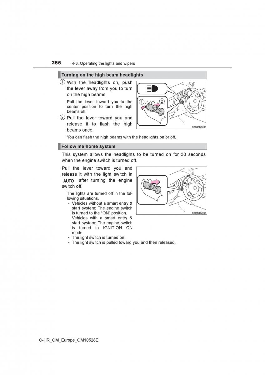 Toyota C HR owners manual / page 266