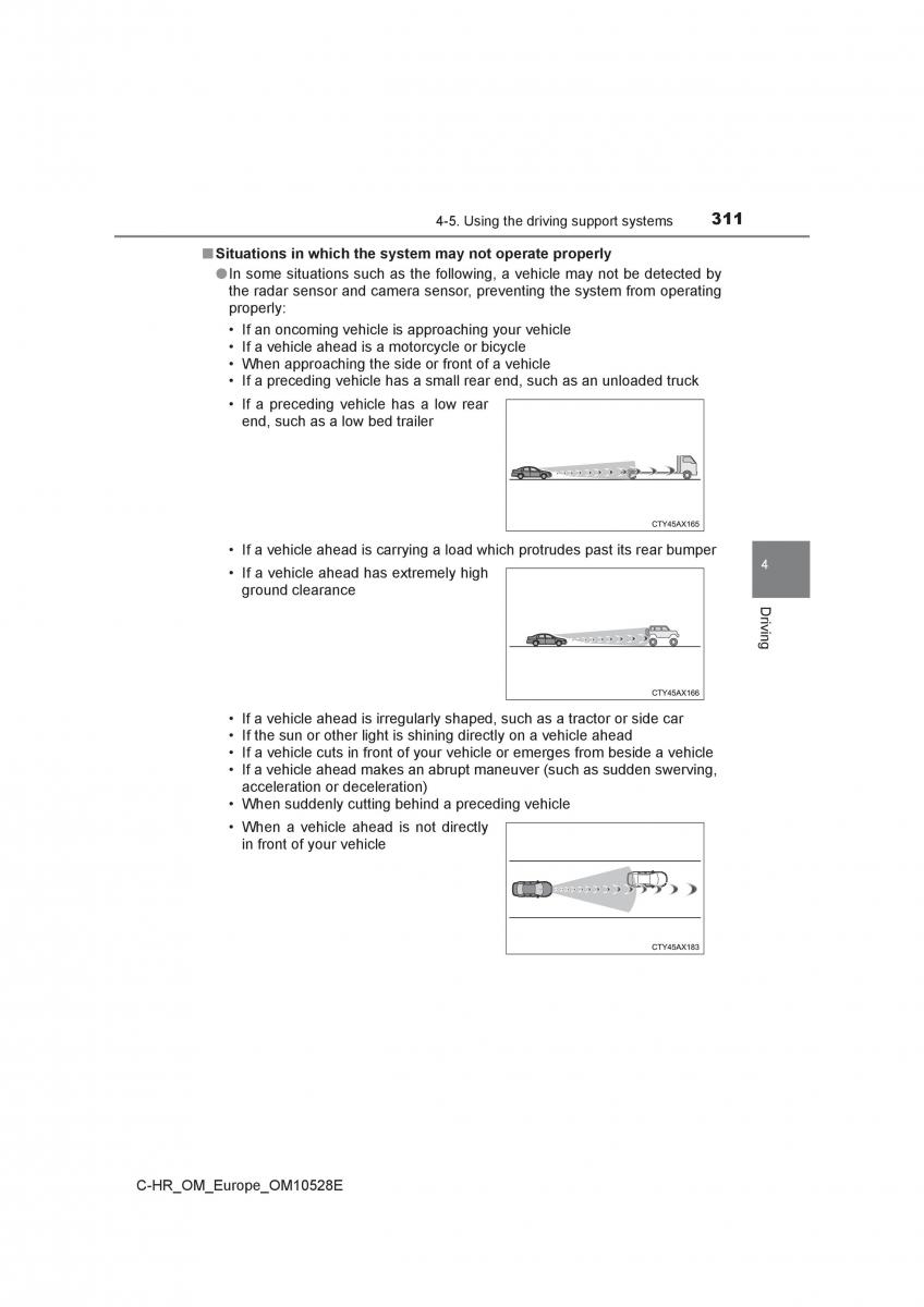 Toyota C HR owners manual / page 311