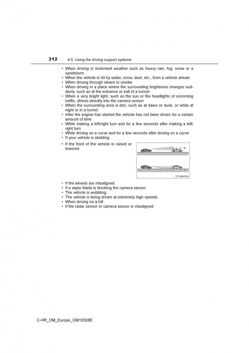 Toyota C HR owners manual / page 312