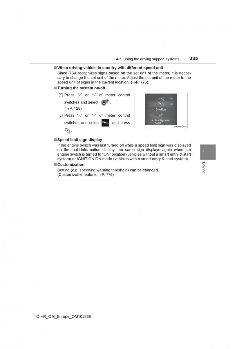 Toyota C HR owners manual / page 335