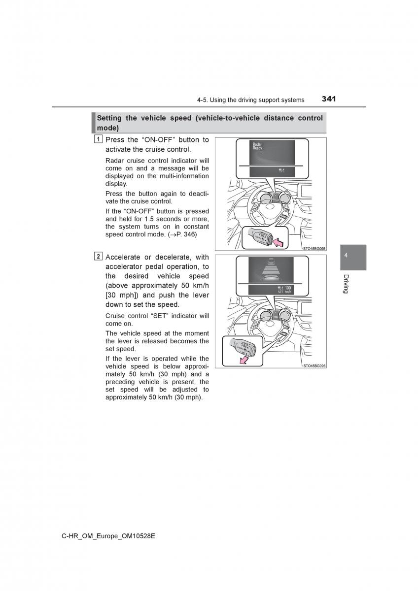 Toyota C HR owners manual / page 341