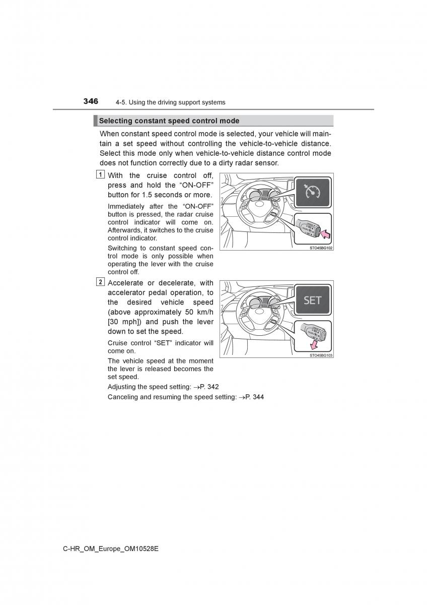 Toyota C HR owners manual / page 346